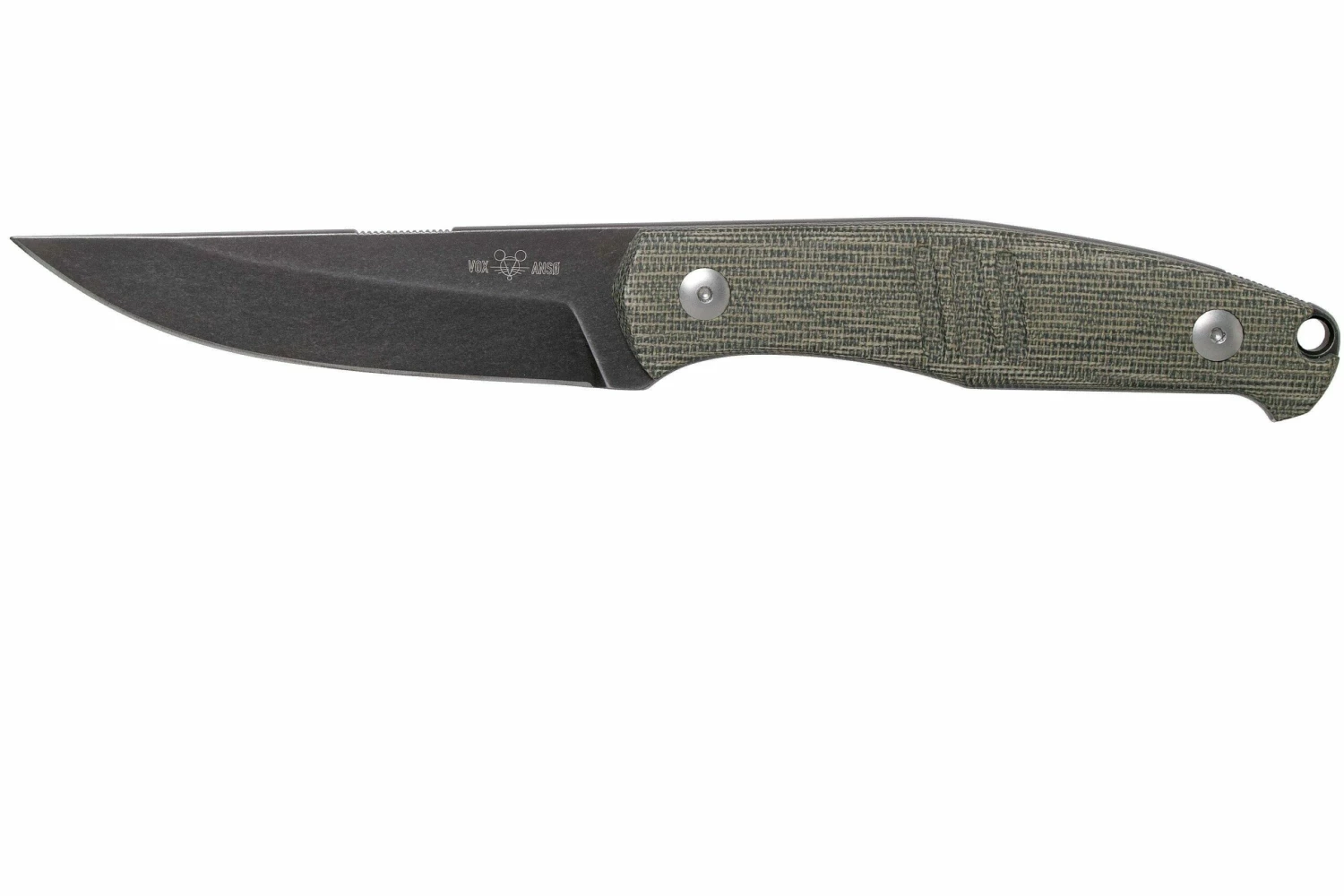 GiantMouse GMF2-P-G Green Canvas Micarta, PVD, Cuchillo Fijo, Ansø En Voxnaes Design 1 GiantMouse GMF2-P-G Green Canvas Micarta, PVD, Cuchillo Fijo, Ansø En Voxnaes Design