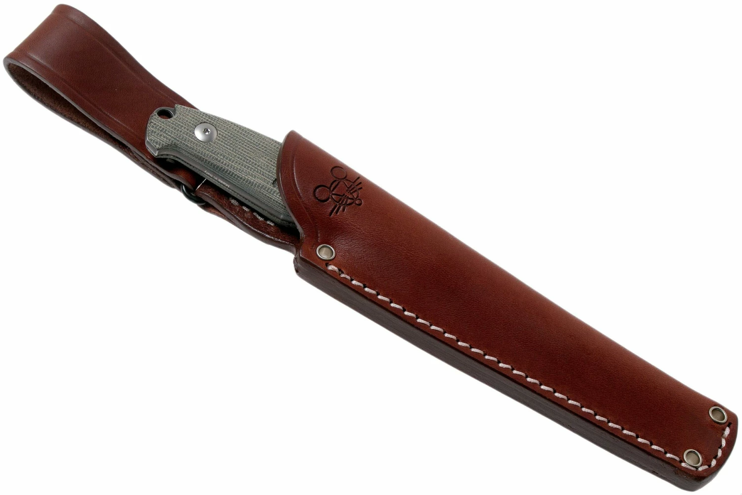 GiantMouse GMF2-P-G Green Canvas Micarta, PVD, Cuchillo Fijo, Ansø En Voxnaes Design 6 GiantMouse GMF2-P-G Green Canvas Micarta, PVD, Cuchillo Fijo, Ansø En Voxnaes Design - Imagen 6