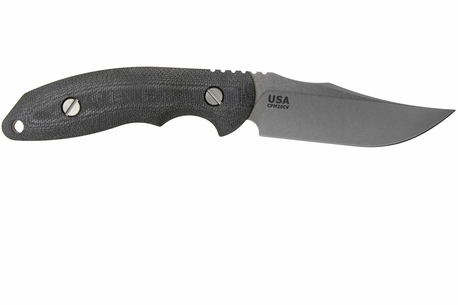 Rick Hinderer The Emmett, CPM 20CV, Black Micarta Cuchillo De Caza 2 Rick Hinderer The Emmett, CPM 20CV, Black Micarta Cuchillo De Caza - Imagen 2