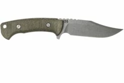 Rick Hinderer Ranch Bowie Green Canvas Micarta, Stonewashed, Cuchillo Bowie -Messen Verkoop 2024 HRK TRB SW GM 02 rick hinderer knives