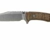 Rick Hinderer Ranch Bowie Natural Canvas Micarta, Stonewashed, Cuchillo Bowie