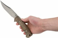 Rick Hinderer Ranch Bowie Natural Canvas Micarta, Stonewashed, Cuchillo Bowie 13 Rick Hinderer Ranch Bowie Natural Canvas Micarta, Stonewashed, Cuchillo Bowie -Messen Verkoop 2024 HRK TRB SW NM 06 rick hinderer knives