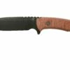 Rick Hinderer Ranch Drop Spanto Battle Black, Red Micarta Cuchillo De Supervivencia