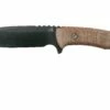 Rick Hinderer Ranch Harpoon Spanto Black DLC Natural Micarta Cuchillo De Supervivencia