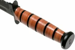 KA-BAR U.S. Army Knife 1219 Cuchillo Fijo, Parcialmente Dentado Con Funda De Cuero 11 KA-BAR U.S. Army Knife 1219 Cuchillo Fijo, Parcialmente Dentado Con Funda De Cuero -Messen Verkoop 2024 KA1219 04 ka bar