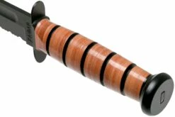 KA-BAR U.S. Army Knife 1219 Cuchillo Fijo, Parcialmente Dentado Con Funda De Cuero 12 KA-BAR U.S. Army Knife 1219 Cuchillo Fijo, Parcialmente Dentado Con Funda De Cuero -Messen Verkoop 2024 KA1219 05 ka bar