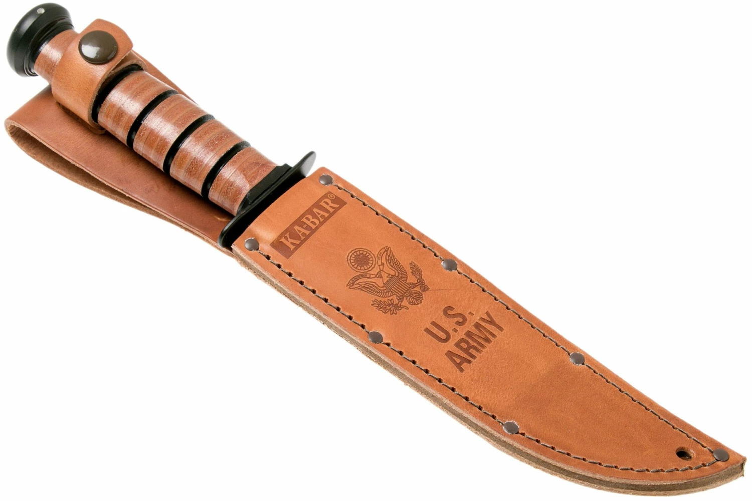 KA-BAR U.S. Army Knife 1220 Cuchillo Fijo, Funda De Cuero 7 KA-BAR U.S. Army Knife 1220 Cuchillo Fijo, Funda De Cuero - Imagen 7