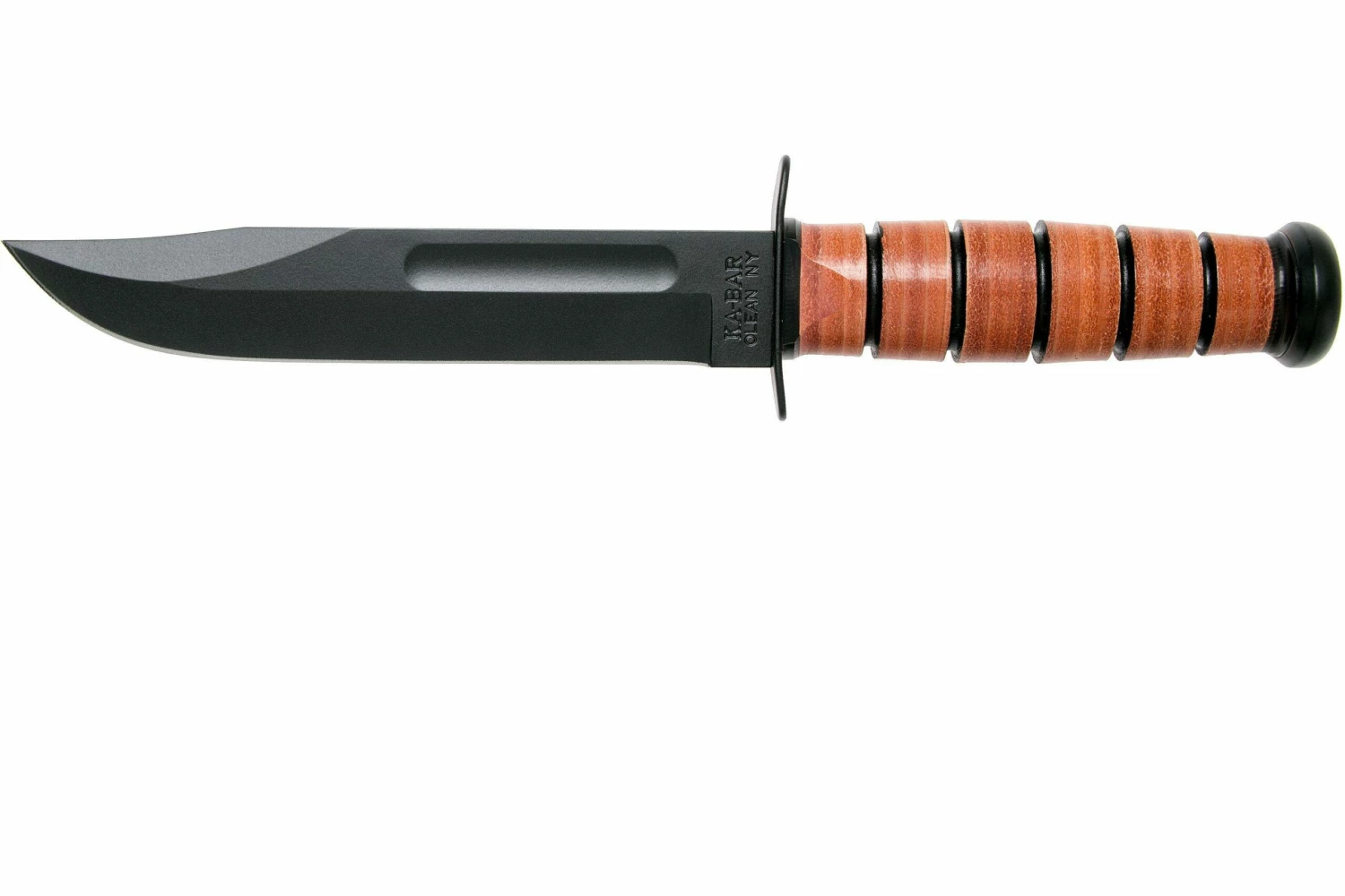 KA-BAR U.S. Navy Knife 1225 Cuchillo Fijo, Funda De Cuero 1 KA-BAR U.S. Navy Knife 1225 Cuchillo Fijo, Funda De Cuero