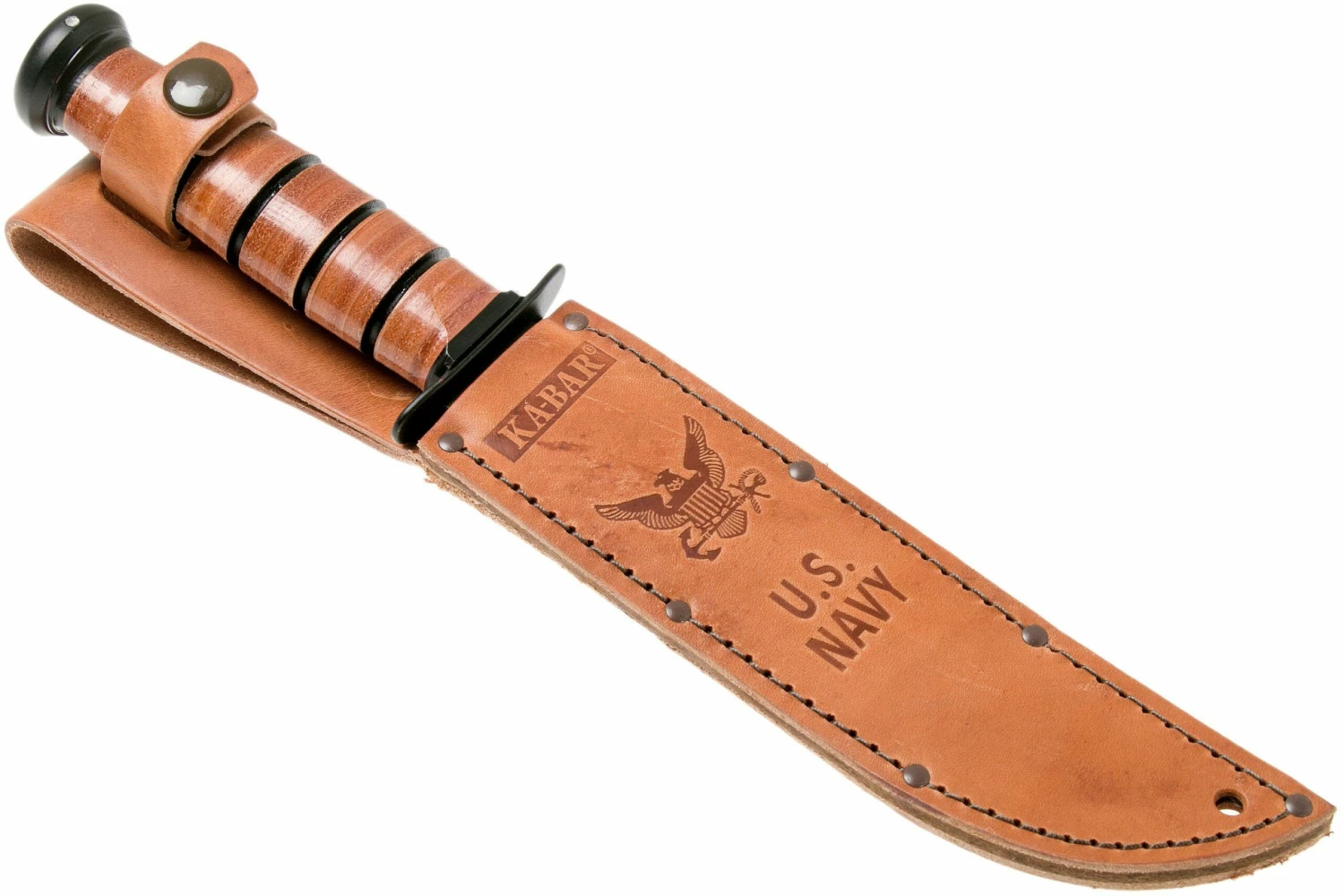 KA-BAR U.S. Navy Knife 1225 Cuchillo Fijo, Funda De Cuero 7 KA-BAR U.S. Navy Knife 1225 Cuchillo Fijo, Funda De Cuero - Imagen 7