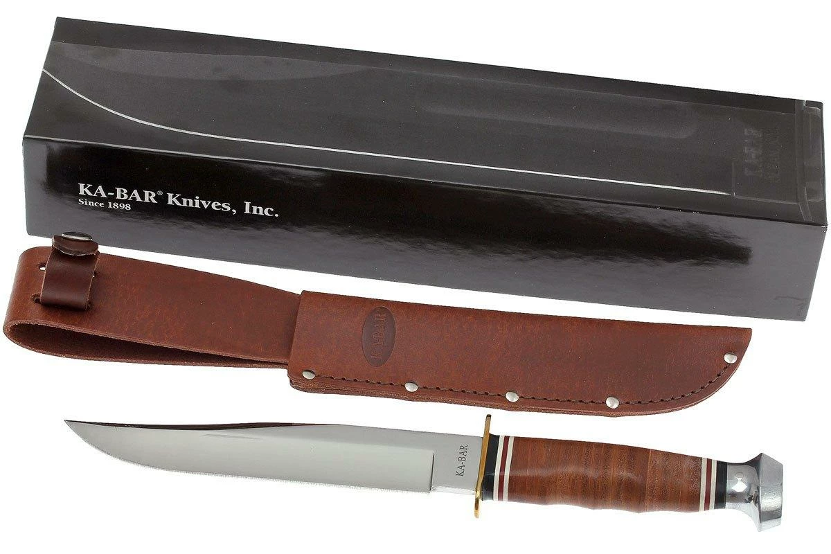 KA-BAR Bowie 1236 De Cuero Mango, Funda De Cuero 8 KA-BAR Bowie 1236 De Cuero Mango, Funda De Cuero - Imagen 8