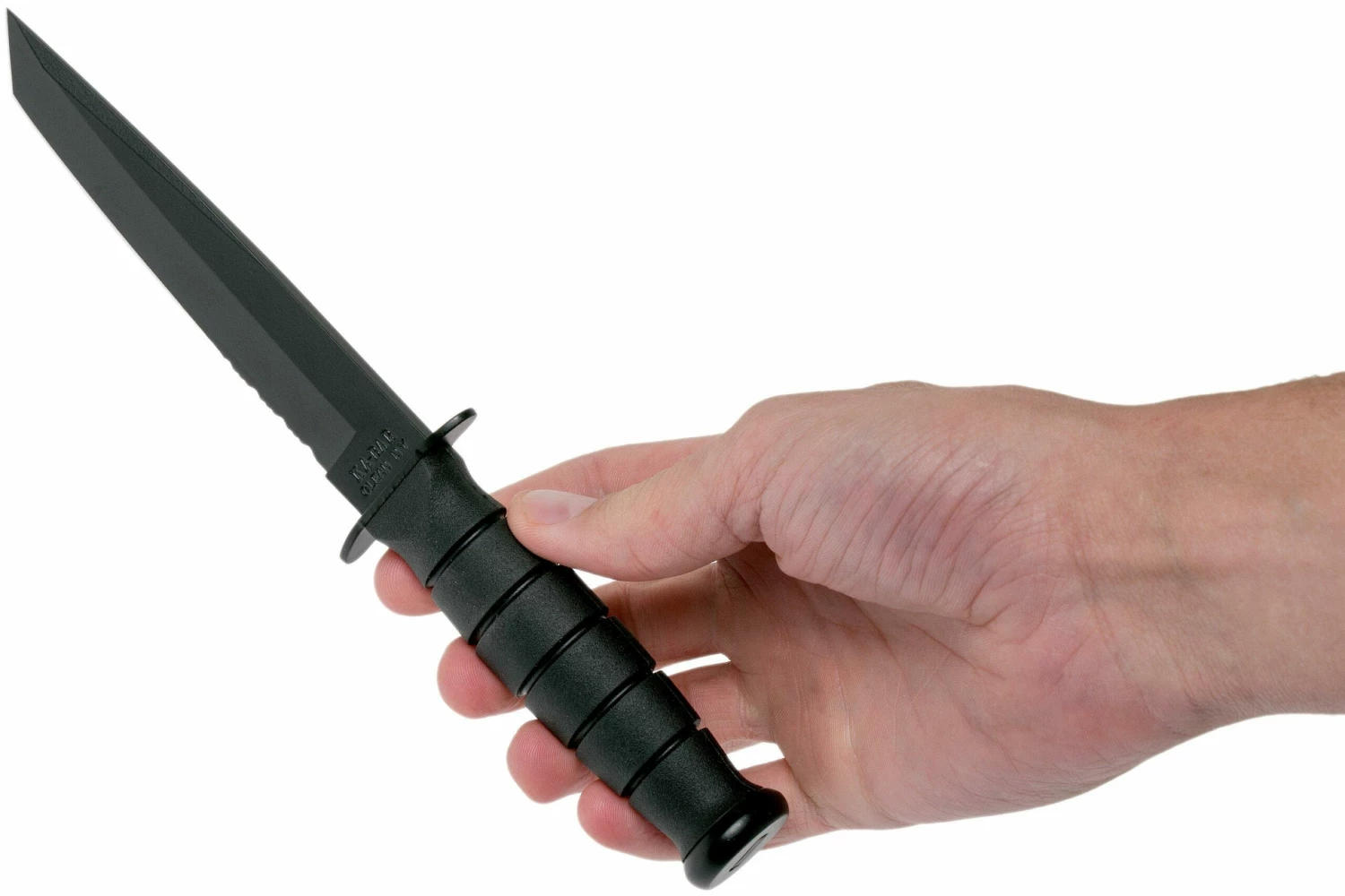 KA-BAR Short Tanto 1255 Parcialmente Dentado, Funda De Cuero 6 KA-BAR Short Tanto 1255 Parcialmente Dentado, Funda De Cuero - Imagen 6