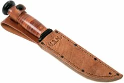 KA-BAR Mark I USN 2225 Leather Cuchillo Fijo -Messen Verkoop 2024 KA2225 07 ka bar