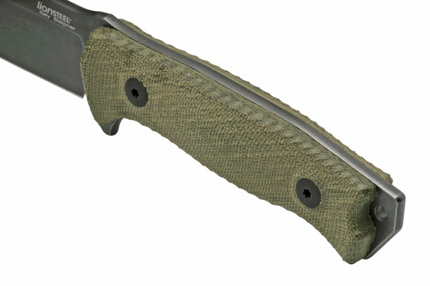 LionSteel M5B Sleipner Black, Green Canvas Micarta Cuchillo De Supervivencia 4 LionSteel M5B Sleipner Black, Green Canvas Micarta Cuchillo De Supervivencia - Imagen 4