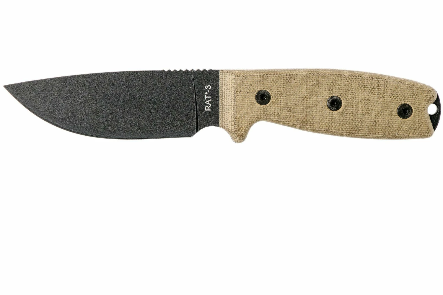 Ontario RAT-3 Plain Edge 8665 Cuchillo De Supervivencia 1 Ontario RAT-3 Plain Edge 8665 Cuchillo De Supervivencia