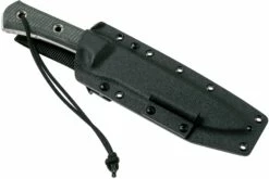 TRC Knives Apocalypse, Elmax, Black Canvas Micarta, Cuchillo De Supervivencia -Messen Verkoop 2024 TI AP MICBK 07 trc knives