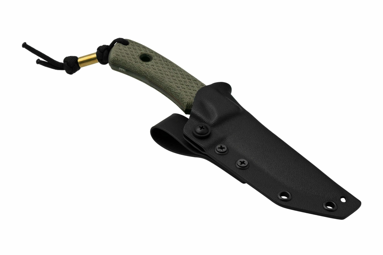 TRC Knives K-1S, Elmax Apocalypse Finish, Green Canvas Micarta, Cuchillo Fijo 6 TRC Knives K-1S, Elmax Apocalypse Finish, Green Canvas Micarta, Cuchillo Fijo - Imagen 6