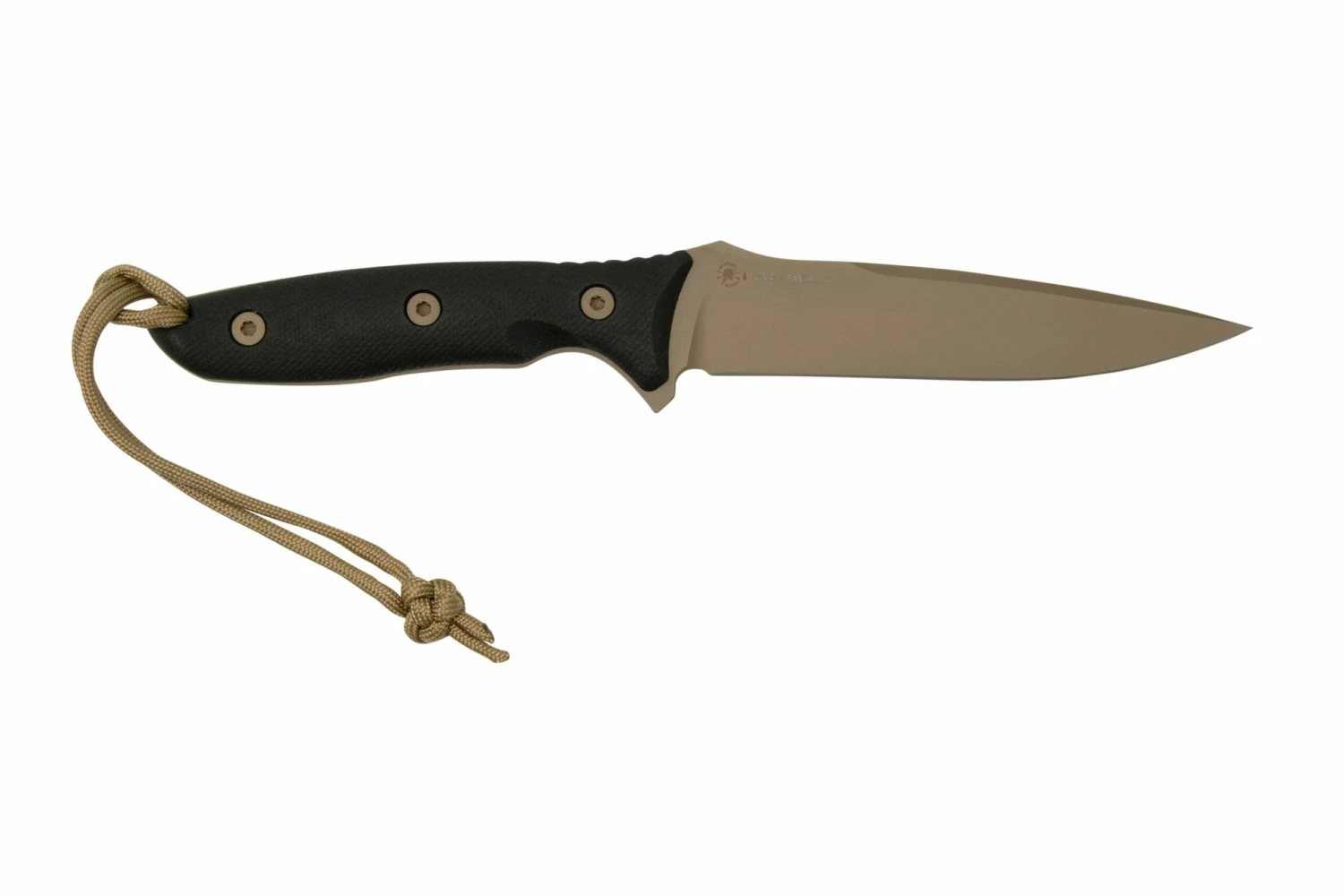 Spartan Blades Moros SB53DEBKNLBK Flat Dark Earth, Black Micarta, Funda Molle-Black, Cuchillo De Supervivencia 2 Spartan Blades Moros SB53DEBKNLBK Flat Dark Earth, Black Micarta, Funda Molle-Black, Cuchillo De Supervivencia - Imagen 2