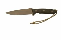 Spartan Blades Moros SB53DEGRNLTN Flat Dark Earth, Green Micarta, Funda Molle-Coyote, Cuchillo De Supervivencia