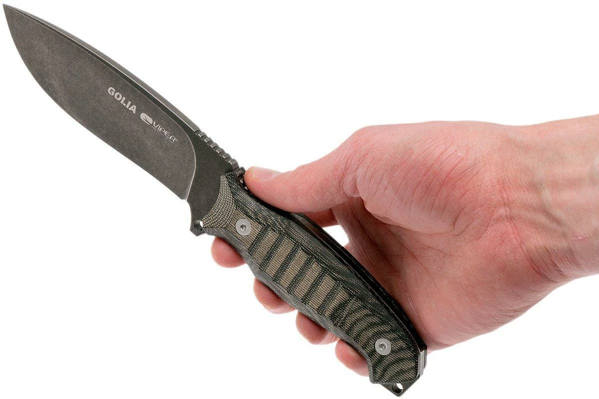 Viper Golia Evolution 4003ECB D2, Black Micarta, Cuchillo Fijo 7 Viper Golia Evolution 4003ECB D2, Black Micarta, Cuchillo Fijo - Imagen 7