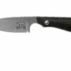 White River Knives M1 Black Burlap Micarta Cuchillo Fijo, Kydex Sheath