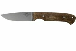 White River Knives Hunter Natural Burlap Micarta Cuchillo De Caza, Owen Baker Jr. Design