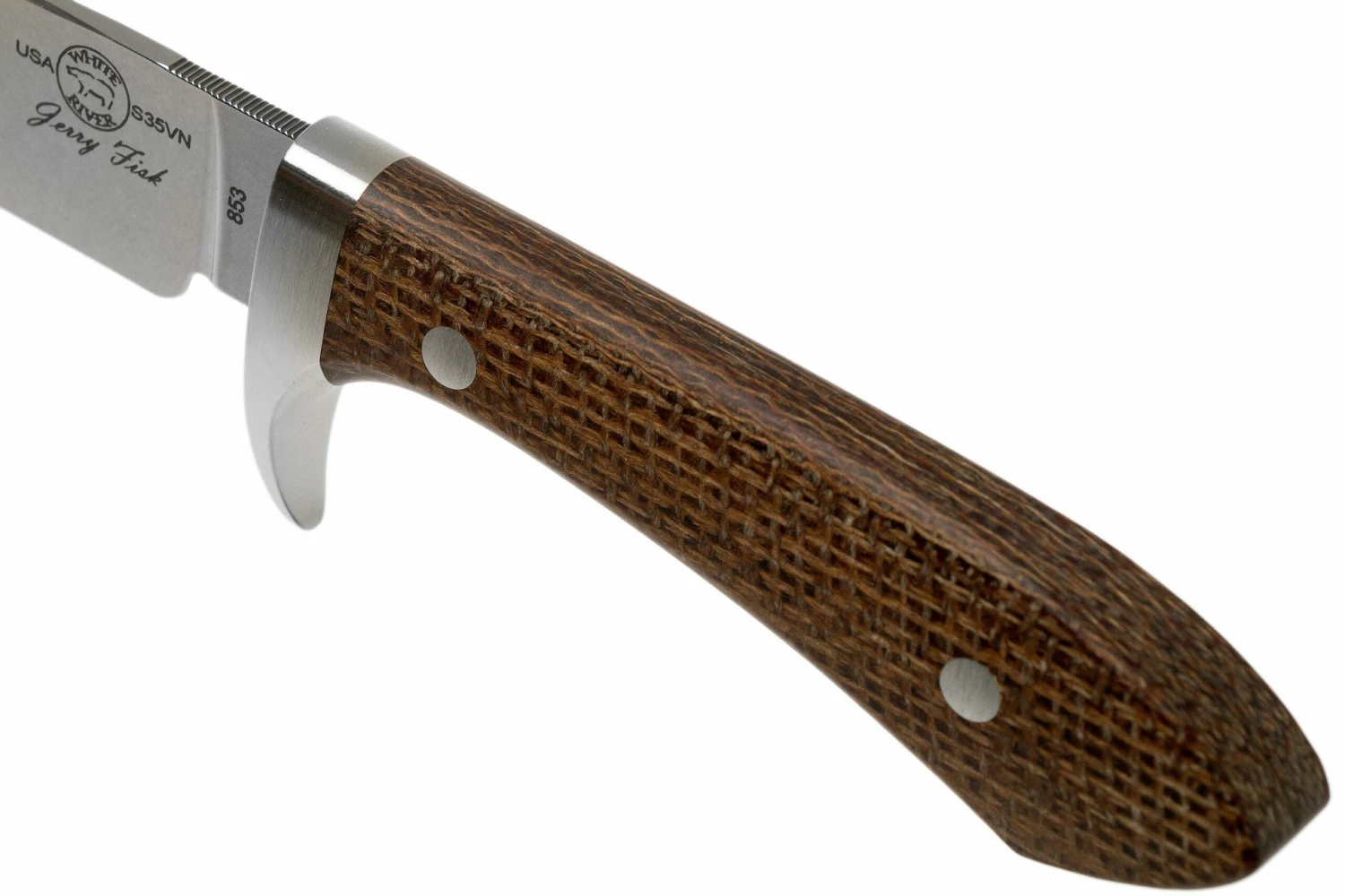 White River Knives Sendero Classic Cuchillo De Caza Natural Burlap Micarta, Jerry Fisk Design 5 White River Knives Sendero Classic Cuchillo De Caza Natural Burlap Micarta, Jerry Fisk Design - Imagen 5